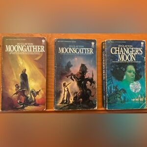 DUEL OF SORCERY Books Moongather, Moonscatter, Changer's Moon Lot 3 Sci Fi